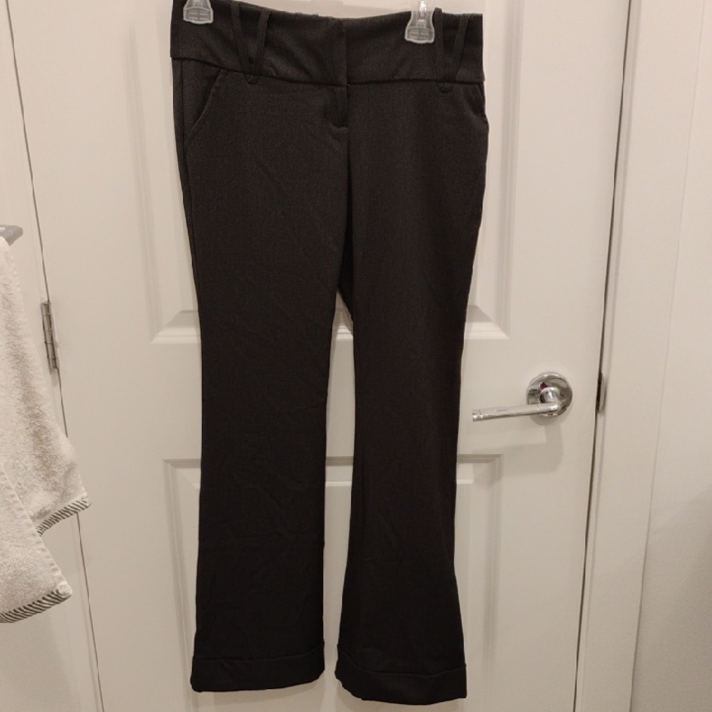 Ricki's Elite Dark Gray Trouser Pants Womens Size 0